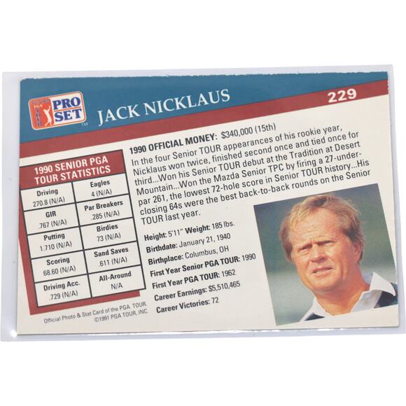 1991 Pro Set PGA Tour Golf Trading Card Set - Picture 10 of 11